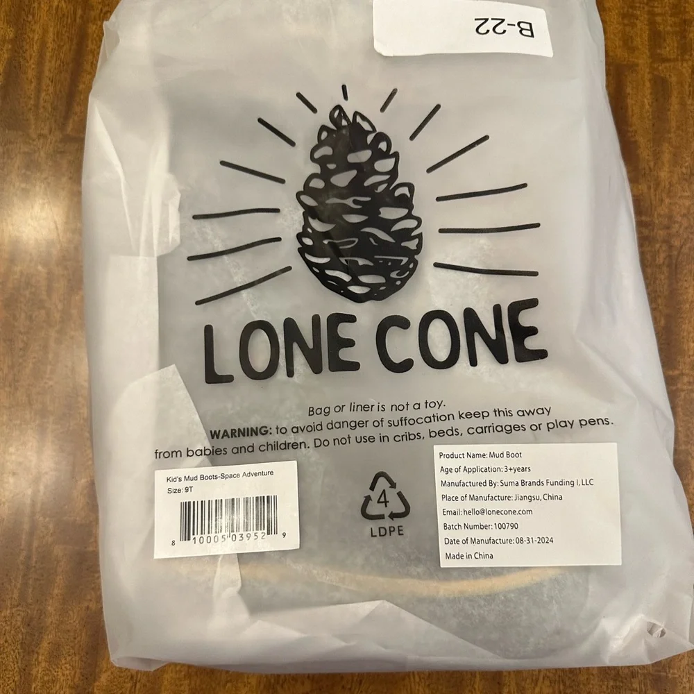 LONE CONE kids Space Adventure MudBoot